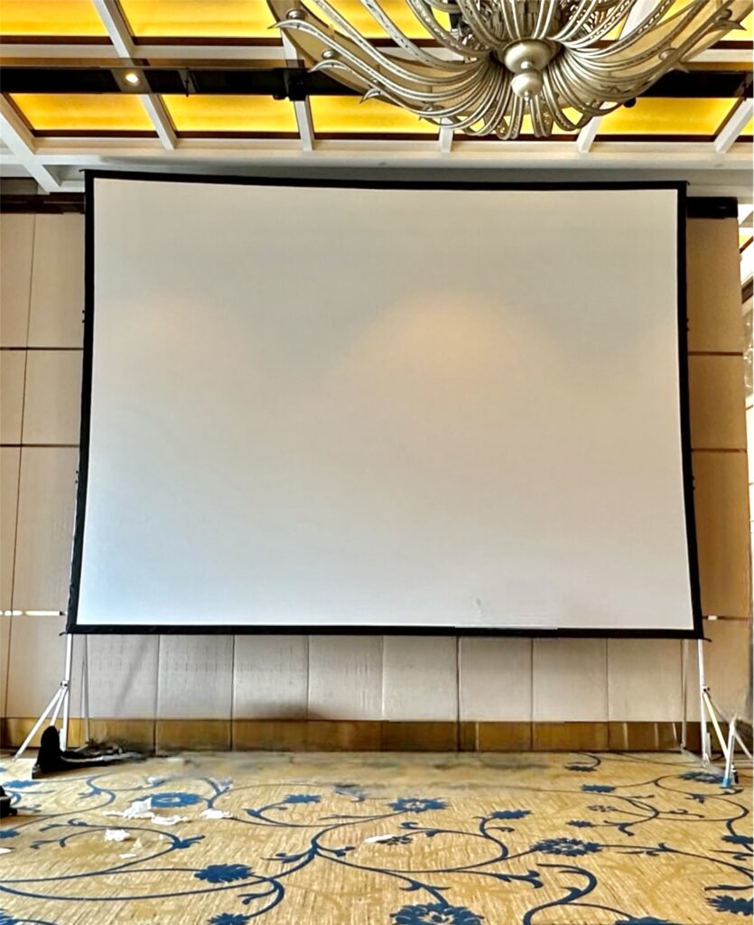 Photoroom 20230915 124750 renting the epson 15k laser projector and 300" screen for your event