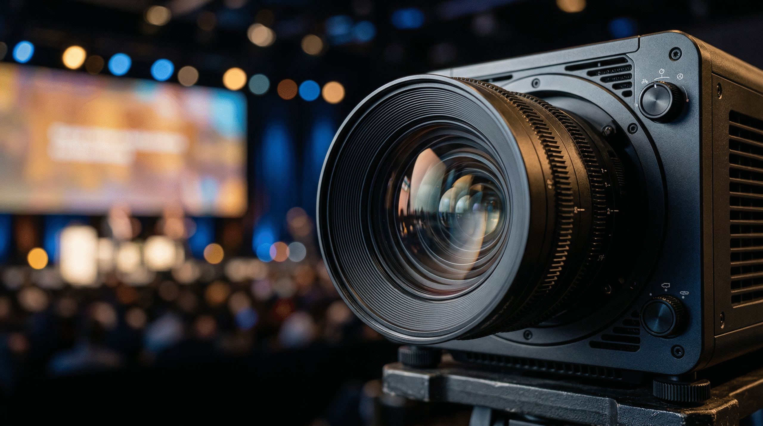 高清投影機鏡頭細節，代表高解析度的畫質保證